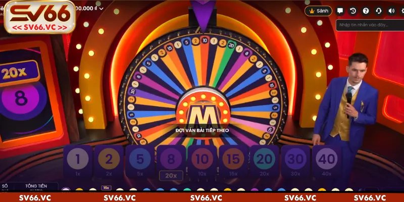 Mega Wheel là trò chơi có cấu trúc như bánh xe may mắn