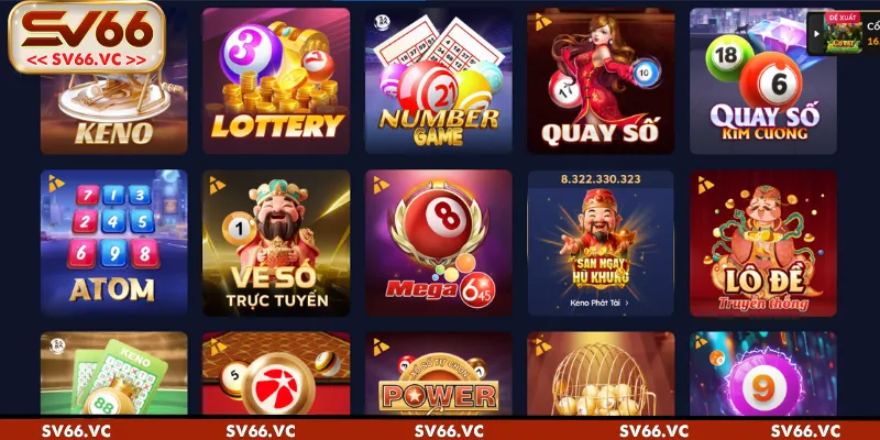 Mồi vài game quay số SV66 tiêu biểu được nhiều hội viên tham gia nhất